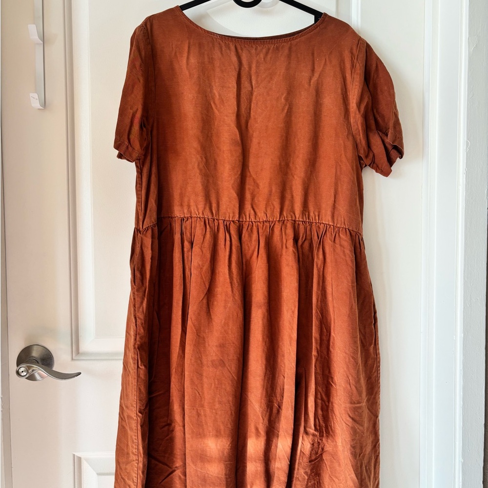 Tradlands Original Nico Dress in Rust